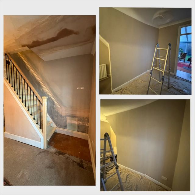 Staircase and room work in progress
